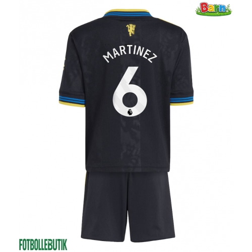 Manchester United Lisandro Martinez #6 Tredjeställ Barn 2025-26 Kortärmad (+ Korta byxor)